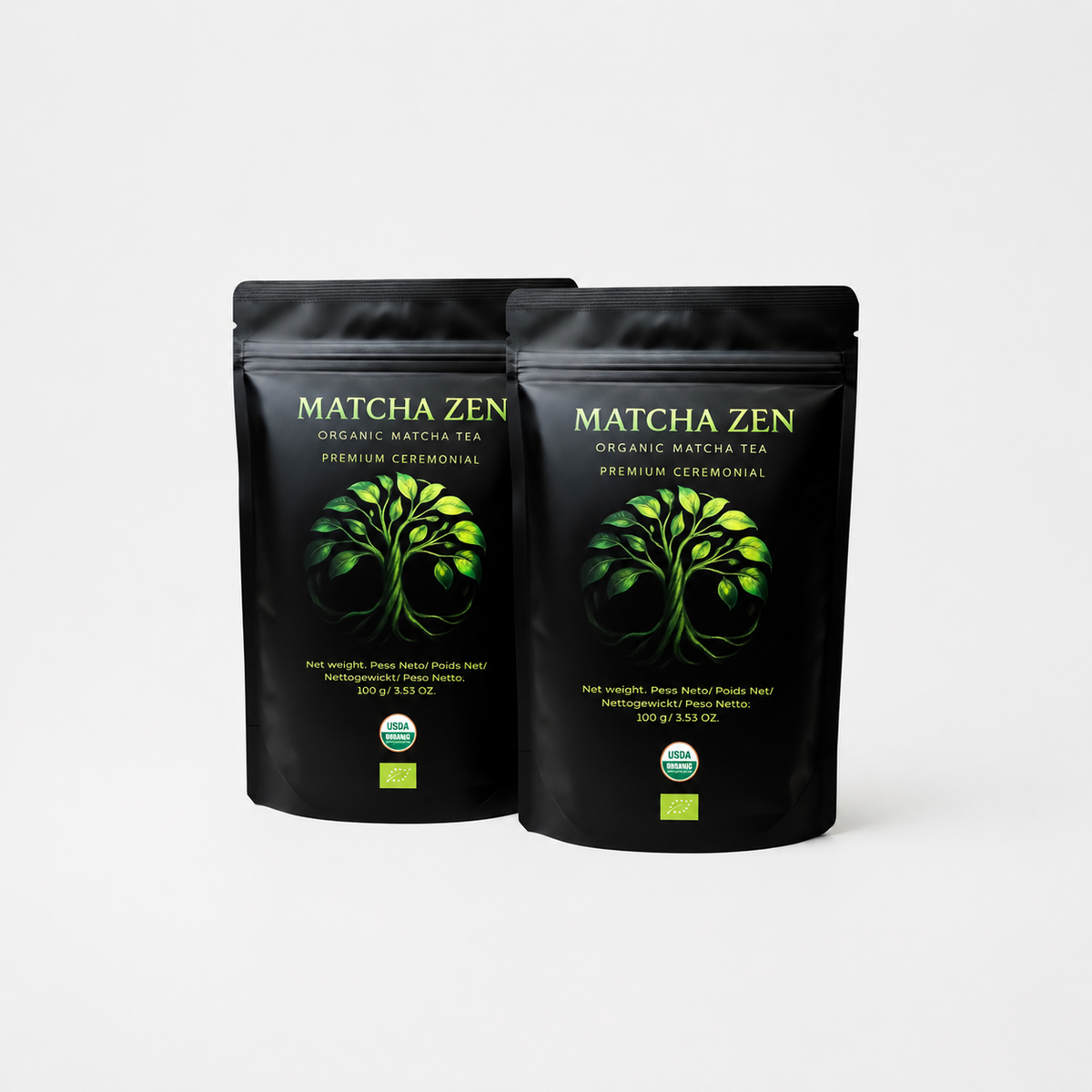 Pack 2x Té Matcha Ceremonial Ecológico 100g | Matcha Zen